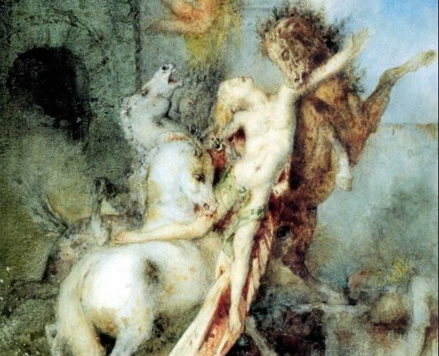 Gustave Moreau: Diomede divorato dai suoi cavalli, 1866.